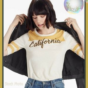 Lucky Brand Retro Inspired Football Graphic Tee